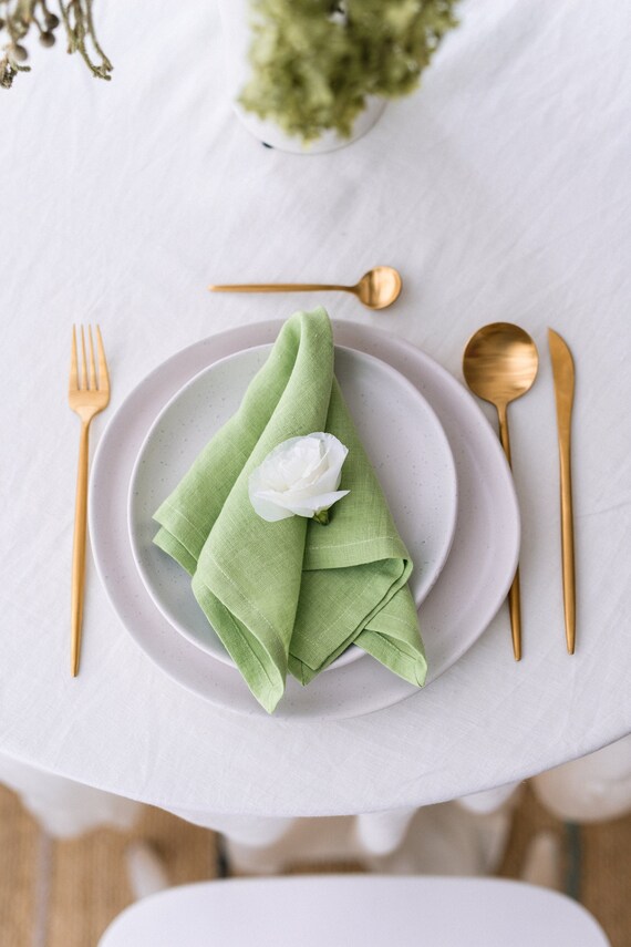 Linen Napkins Cloth Napkins Dinner Cocktail Wedding Napkins Bulk Table Napkins Napkin on the Table 