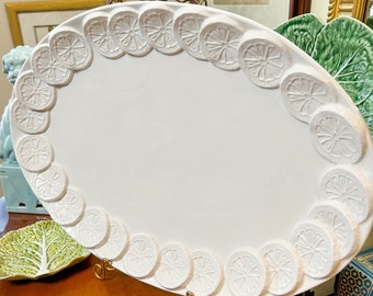 GROSSE italienische Keramik-Zitronenplatte