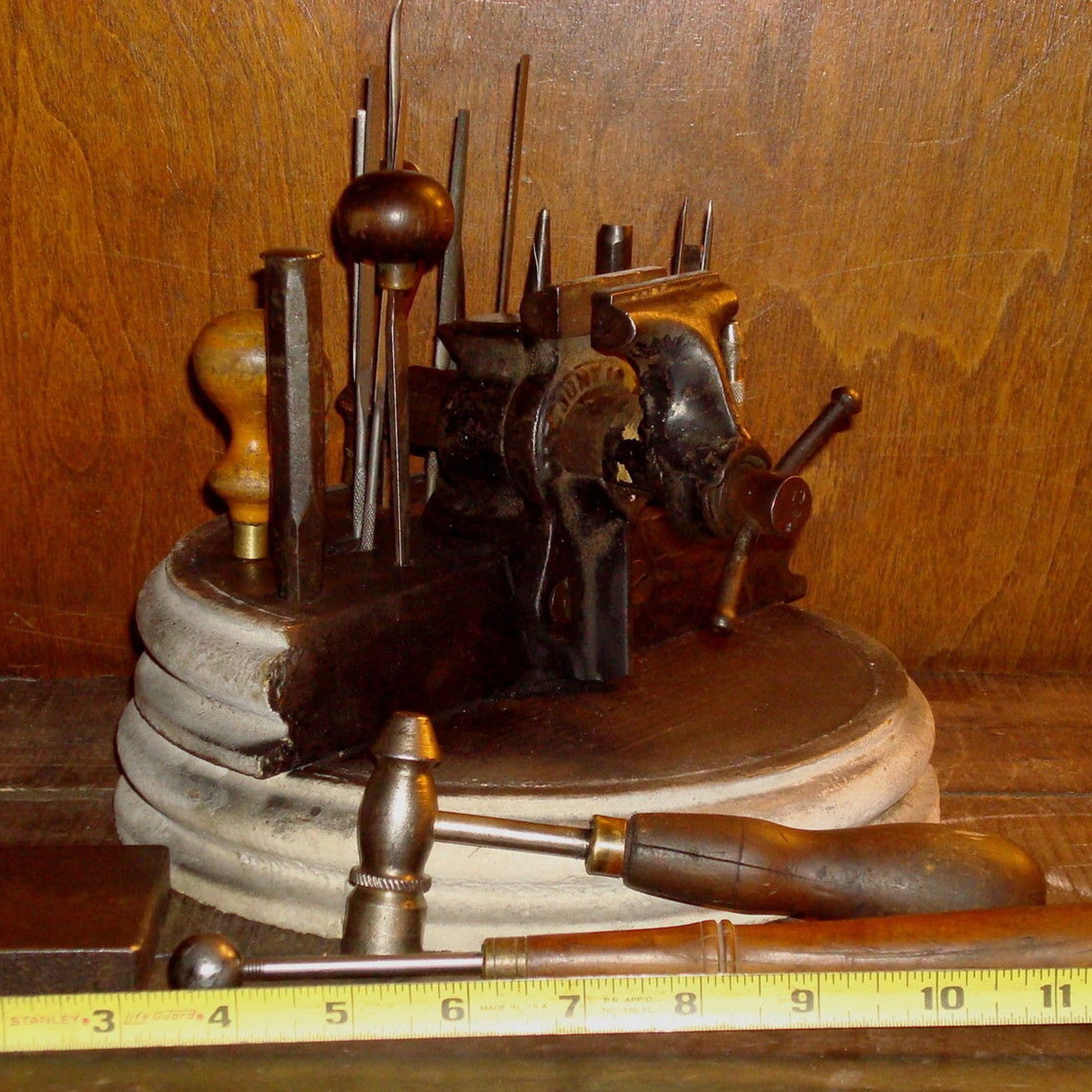 Vintage very unique Jewelers Work tool station W hammers Etsy
