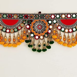Indian Handmade colorful Embroidered Door Hanging Wall Decor Bohemian Door Hanging AmayaCrations