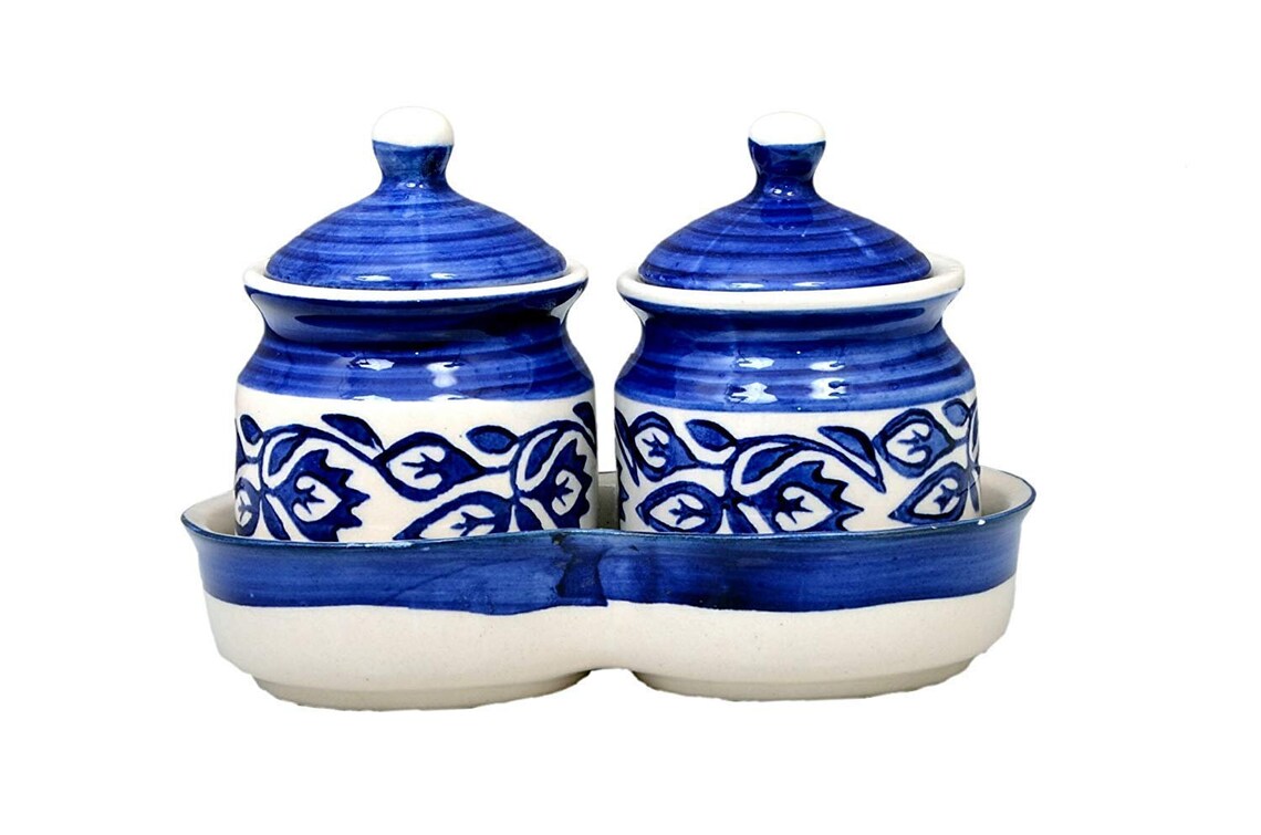 Indian Handcrafted Ceramic Pickle Jar Eco Friendly Aachar Jar Etsy