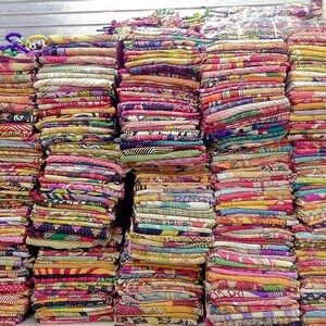 Wholesale lot indian Handmade Vintage Kantha Quilt,Vintage Gudri,Cotton Sari Coverlet Kantha Bedspread Recyle Quilt Bohemian Kantha Quilt