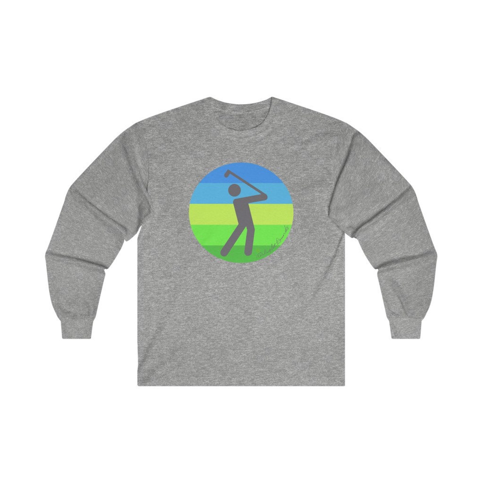 Men's Golf Shirt Male Golfer Icon Longsleeve Tshirt Etsy