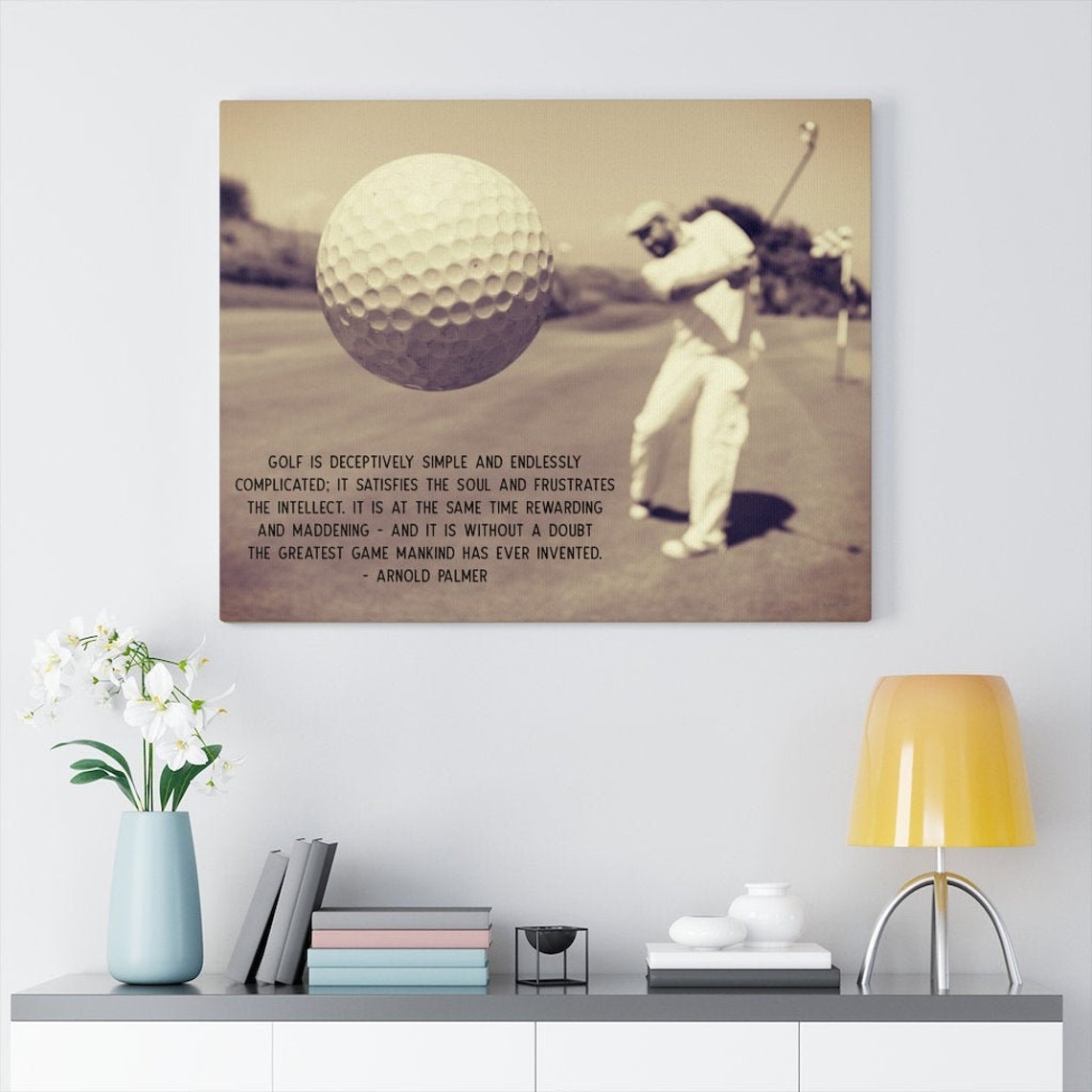 Golf Wall Art Piece Vintage Golf Photo Print on Gallery Etsy