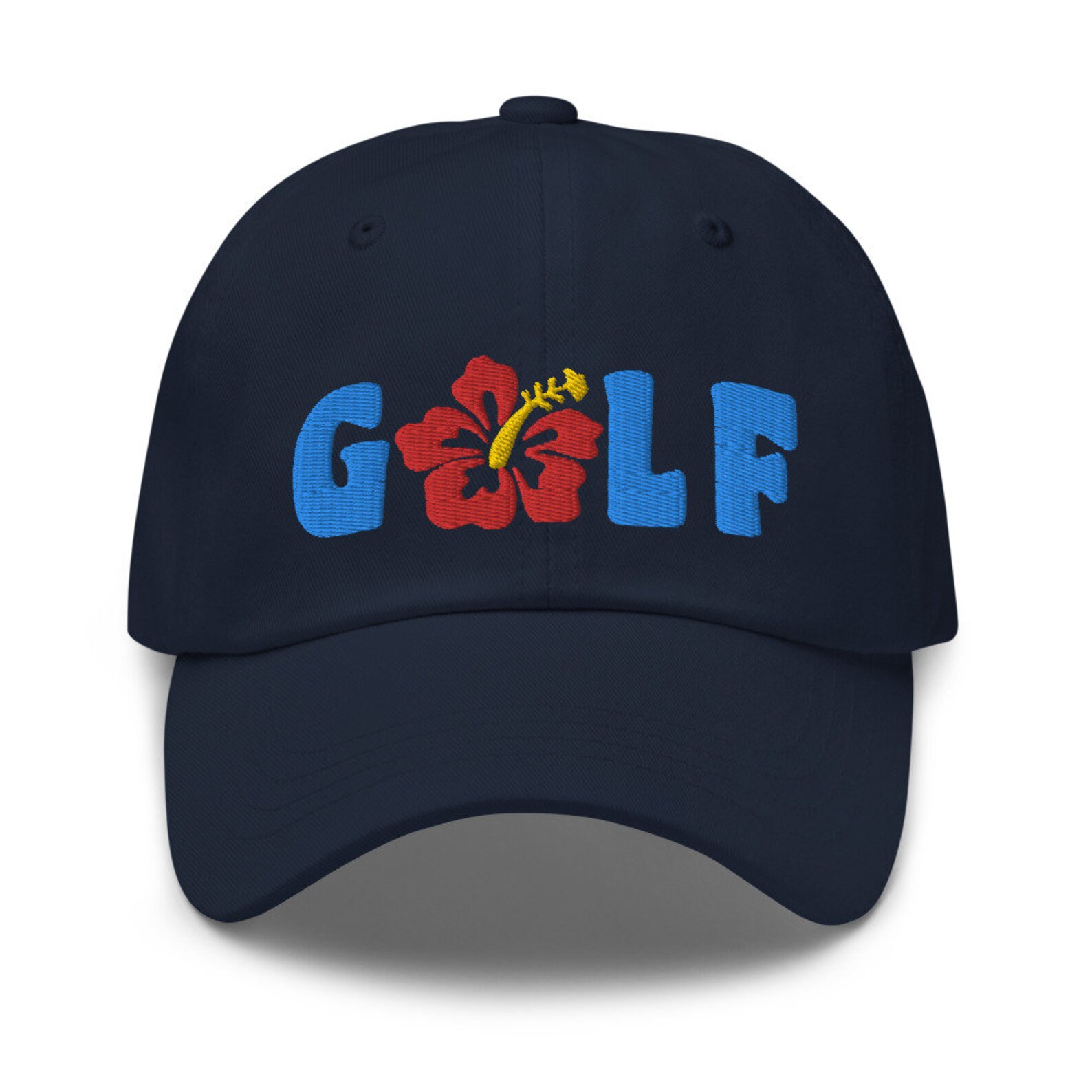 Hibiscus Flower Red Golf Shirt main image 0
