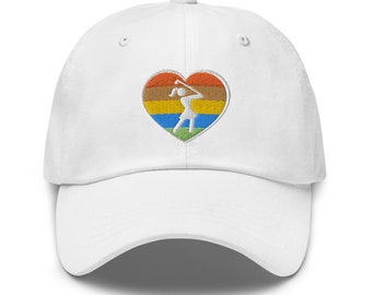 Womens Golf Hat, "I Heart Golf" Twill Baseball Cap, Golfer Gift for Mom, Daughter, Sister, Aunt, Grandma, Ladies League, Friend, Niece