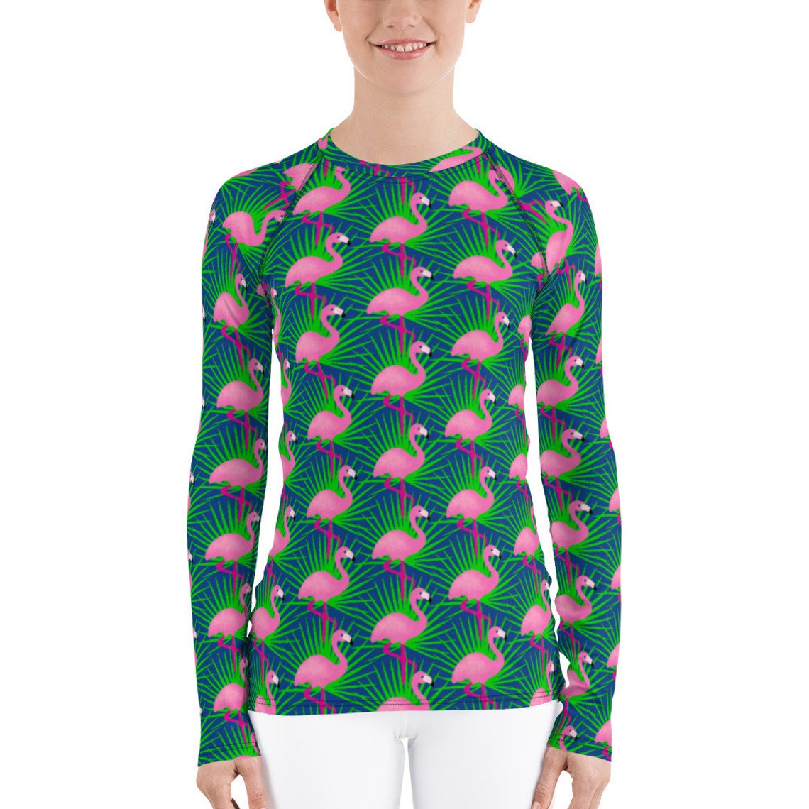 pink flamingo golf shirt