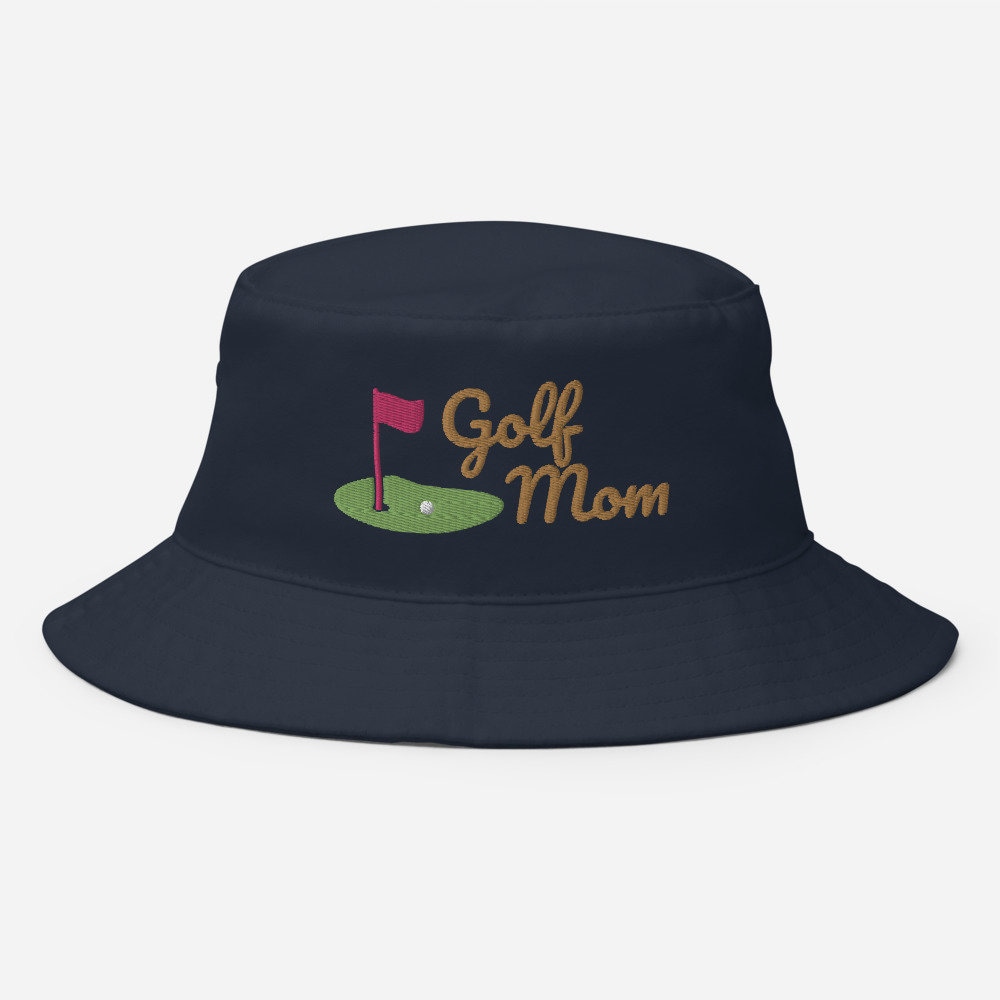 Womens Golf Bucket Hat Golf Mom Embroidered Cap Unique Gift for