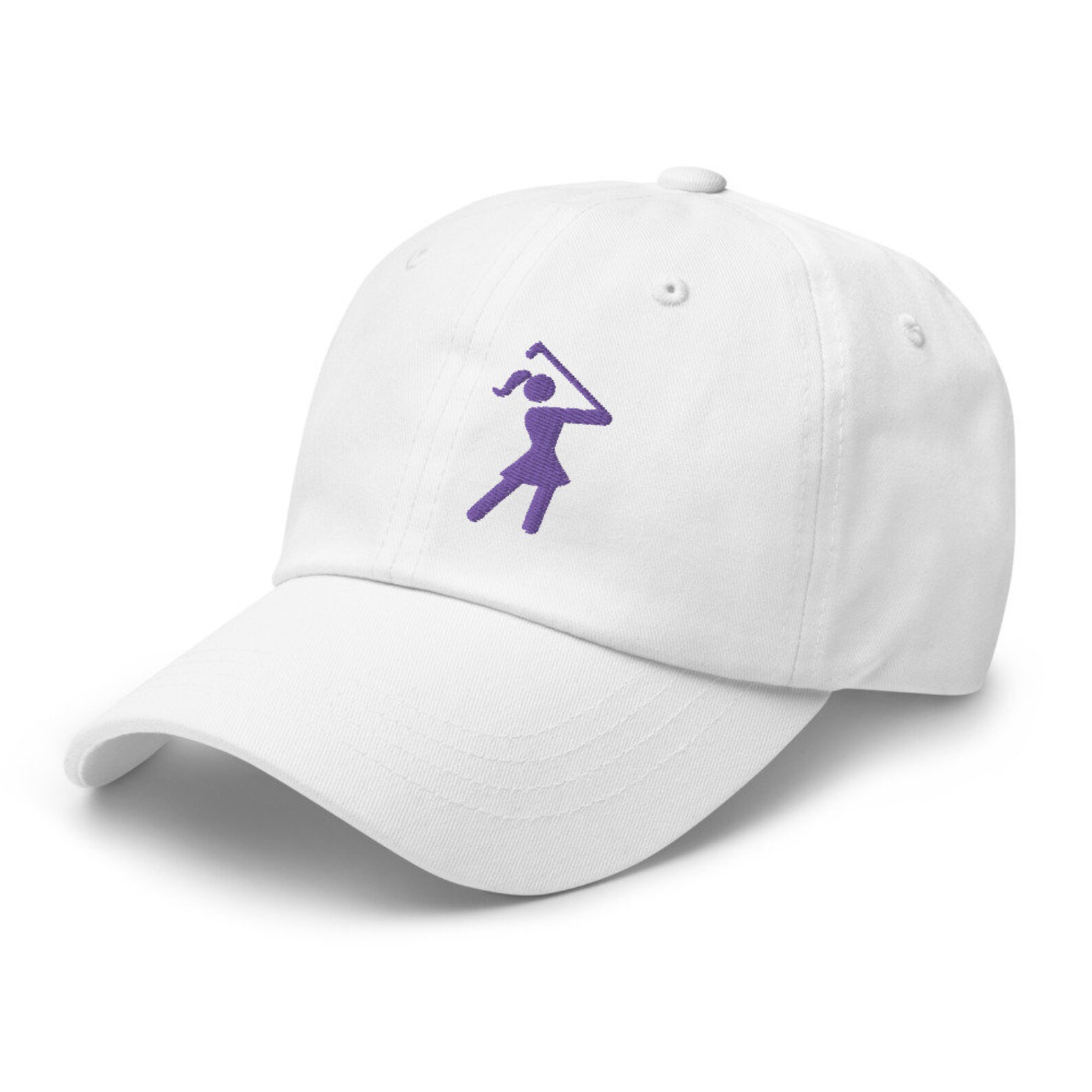 Womens Golf Hat Iconic Female Golfer Twill Baseball Cap Etsy