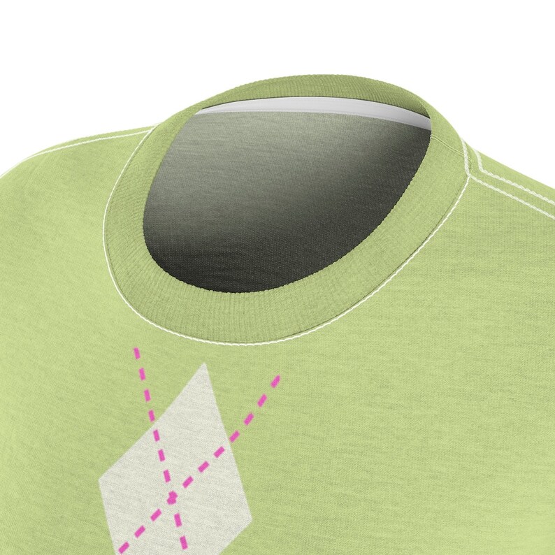 Women’s Golf Shirt Preppy Argyle Pattern Short-sleeve - Etsy