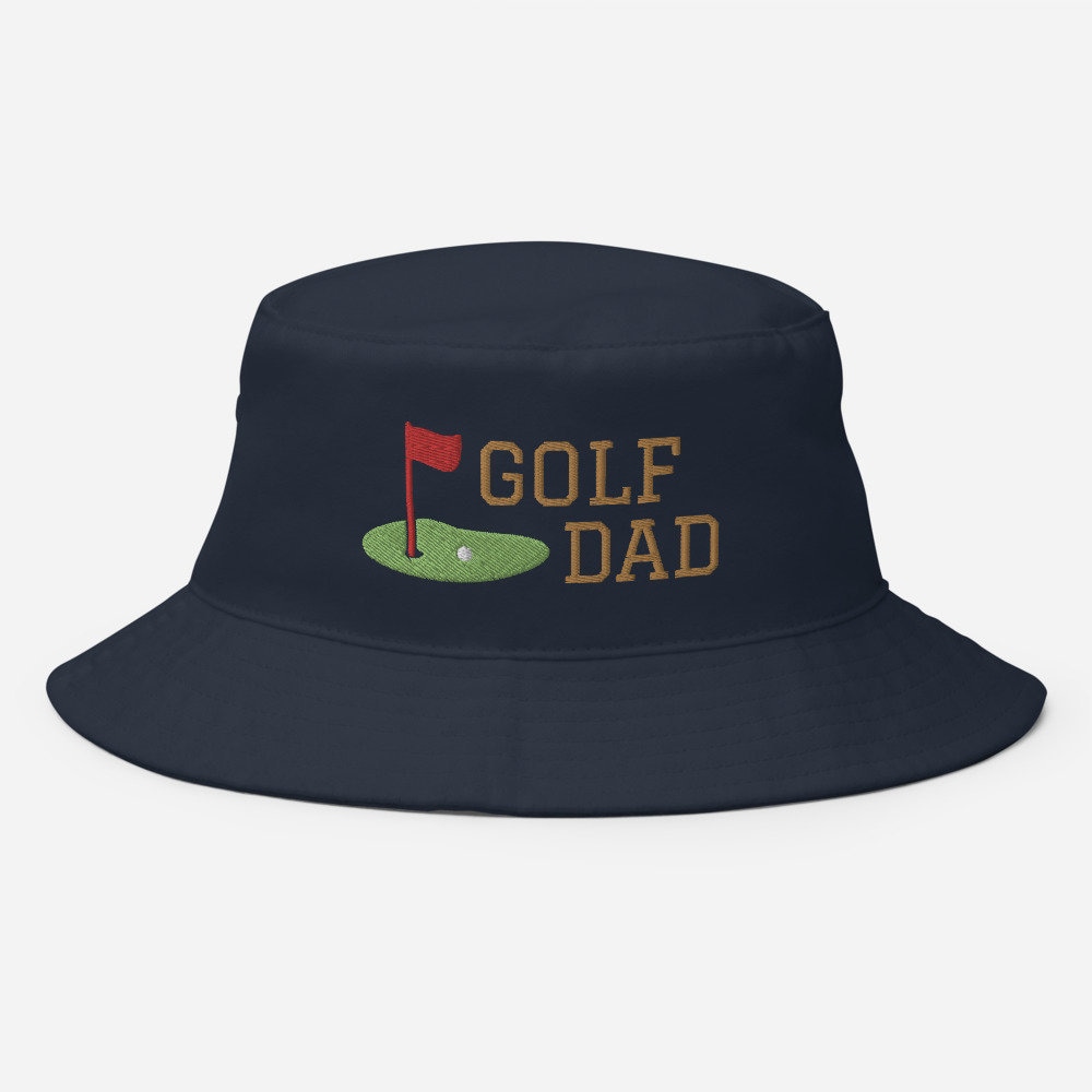 Mens Golf Bucket Hat Golf Dad Embroidered Wide Brim Cap Unique