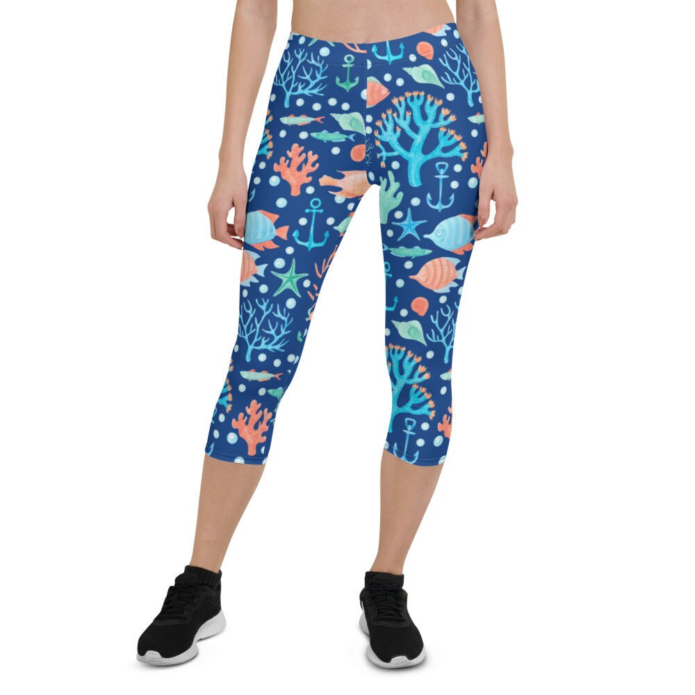Capri Leggings Golf Stretch Pants 