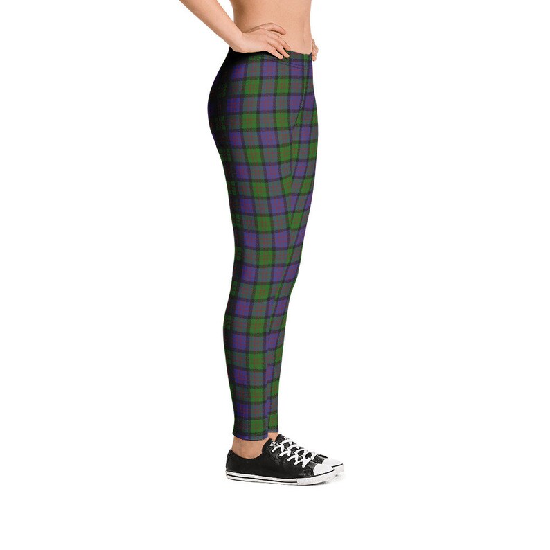 Women's Golf Leggings, Macdonald Tartan Scottish Plaid Golf Stretch