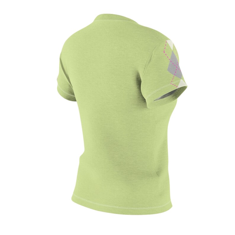 Women’s Golf Shirt Preppy Argyle Pattern Short-sleeve - Etsy