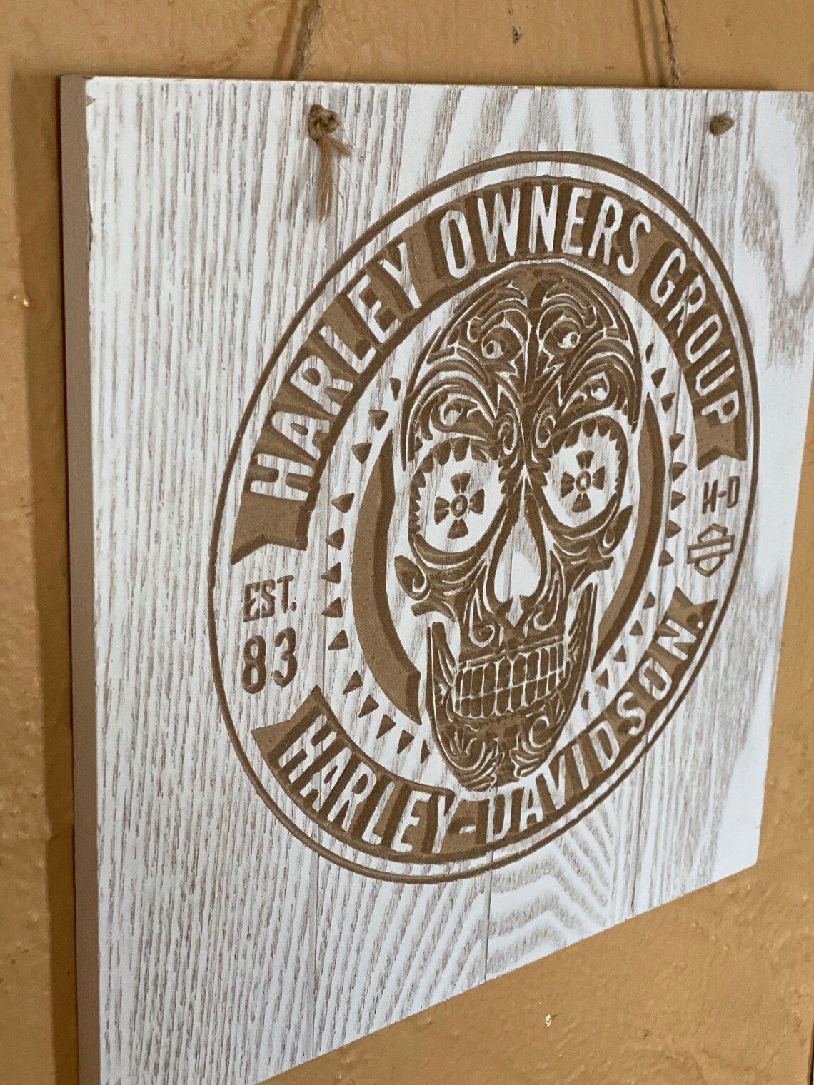 Harley Davidson Wall Decor Home Decor Skull Ride Etsy Nederland