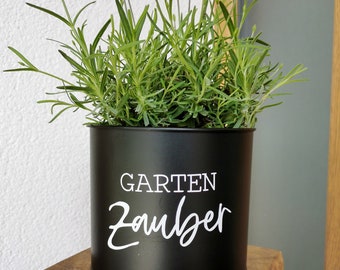 Aufkleber "Gartenzauber" / Gartendeko / Sticker / Fensterbild / Deko / Windlicht