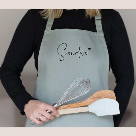 Schürze für Frauen mit Name / Kochschürze, Backschürze personalisiert / Geschenk Freundin, Mama, Oma / Muttertag / Ostern / Geburtstag