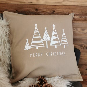 Cushion cover Merry Christmas / Christmas trees / cushion / cushion cover / Christmas