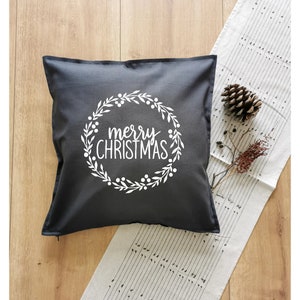 Housse de coussin « Joyeux Noël » / Housse de coussin / Coussin décoratif / Noël