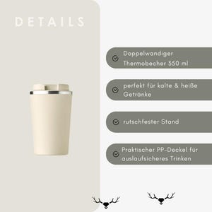 Personalized "Mom" travel mug with engraving | Birthday gift for Mom | Insulated mug | Coffee mug | Mother's Day gift | Travel mug image 2