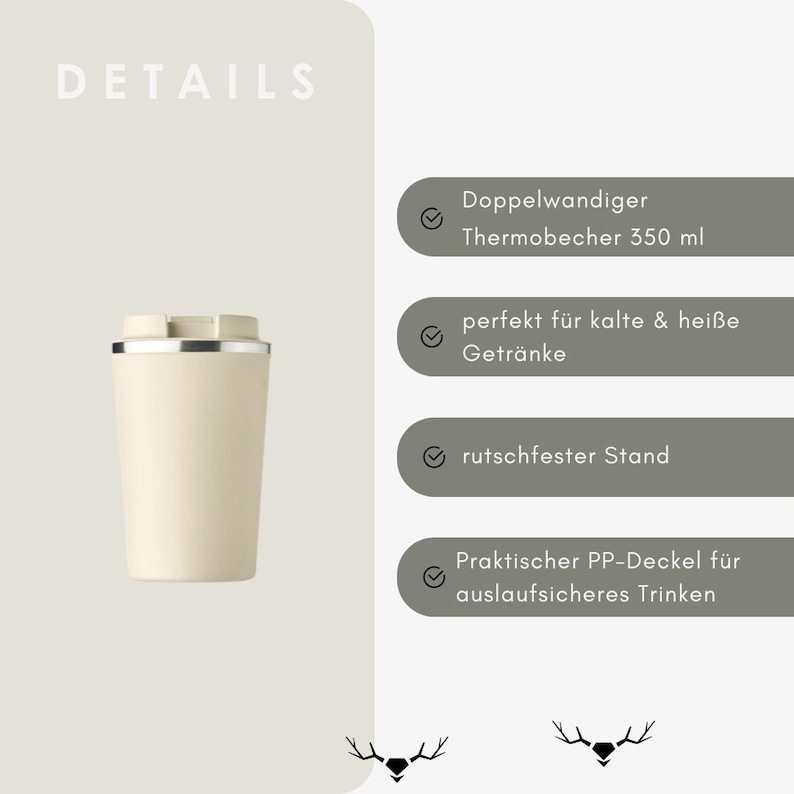 Personalized "Mom" travel mug with engraving | Birthday gift for Mom | Insulated mug | Coffee mug | Mother's Day gift | Travel mug image 2