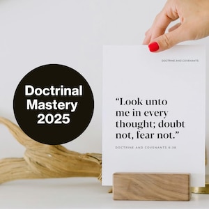 LDS Scripture Mastery, Doctrinal Mastery Doctrine and Covenants, Come Follow Me, LDS Seminary 2025 2026, Seminary Gift, Young Women Gifts