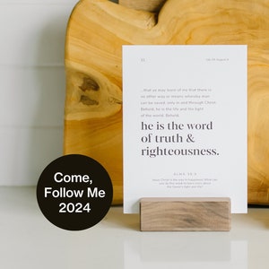 2024 Come Follow Me Scripture Cards©, Book of Mormon Study, LDS Christmas Day Gift, Book of Mormon Cards, Missionary Gift, Ministering Gifts