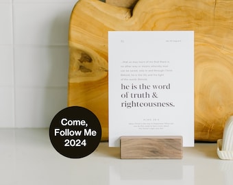 2024 Come Follow Me Scripture Cards©, Book of Mormon Study, LDS Christmas Day Gift, Book of Mormon Cards, Missionary Gift, Ministering Gifts