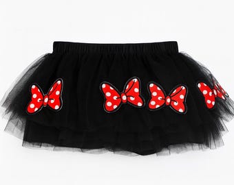 Disney Toddler 2T Vintage Minnie TuTu - Black Tulle