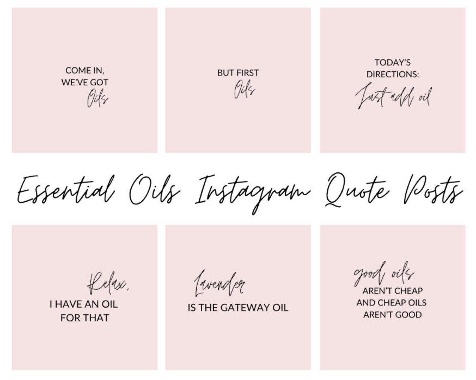 Essential Oils Instagram Posts 55 ready to post Instagram | Etsy