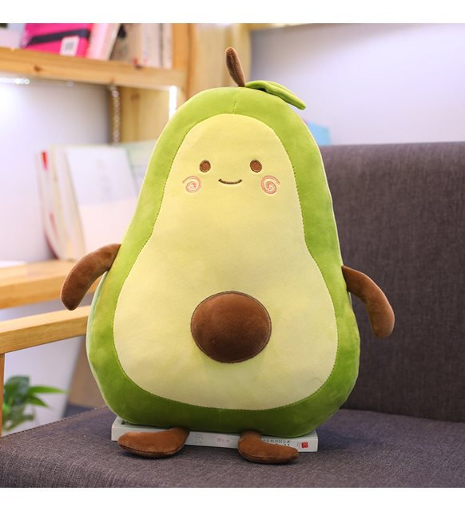 avocado cushion fluffy