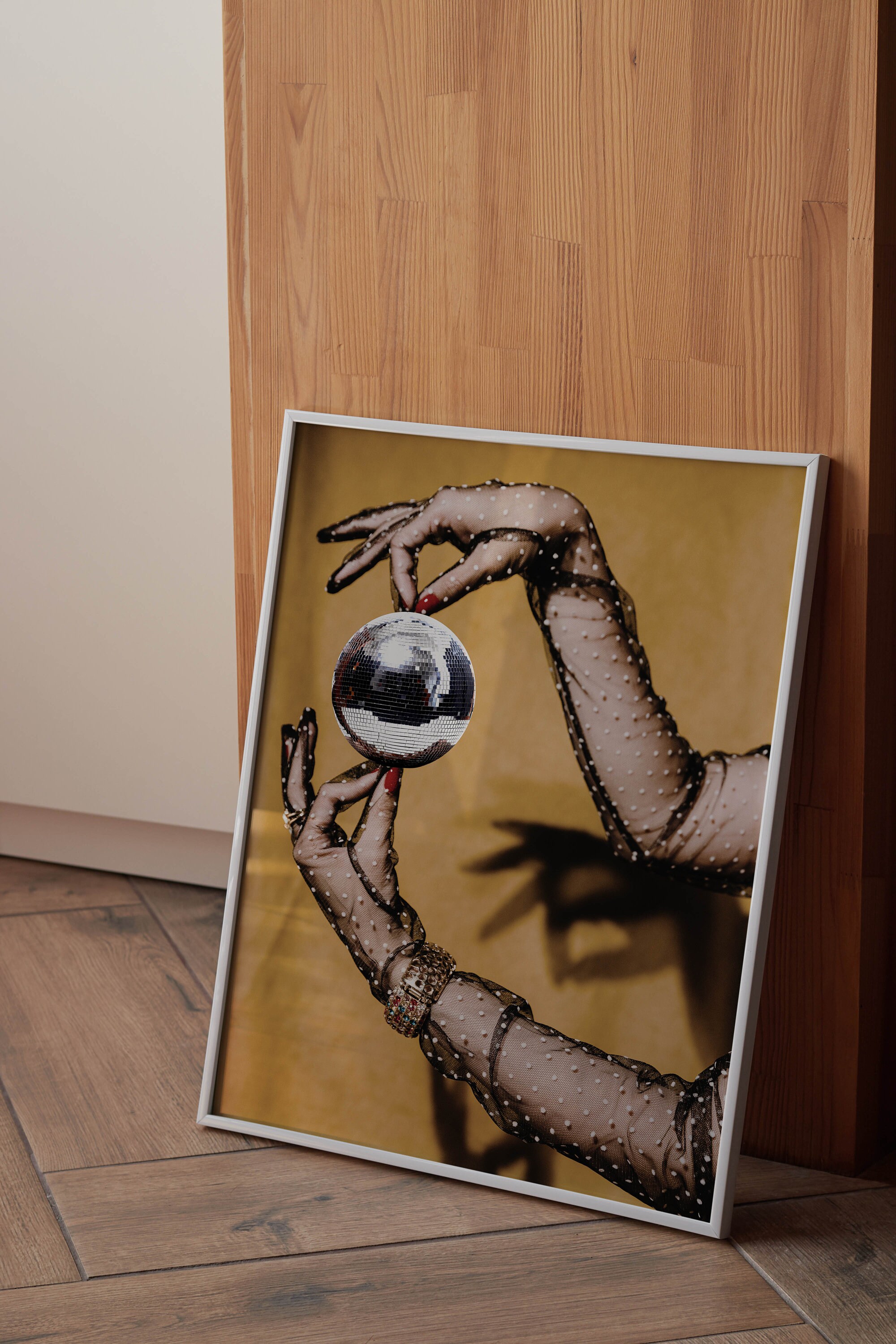 Retro Disco Ball Poster Print Dorm Room Decoration Preppy - Etsy