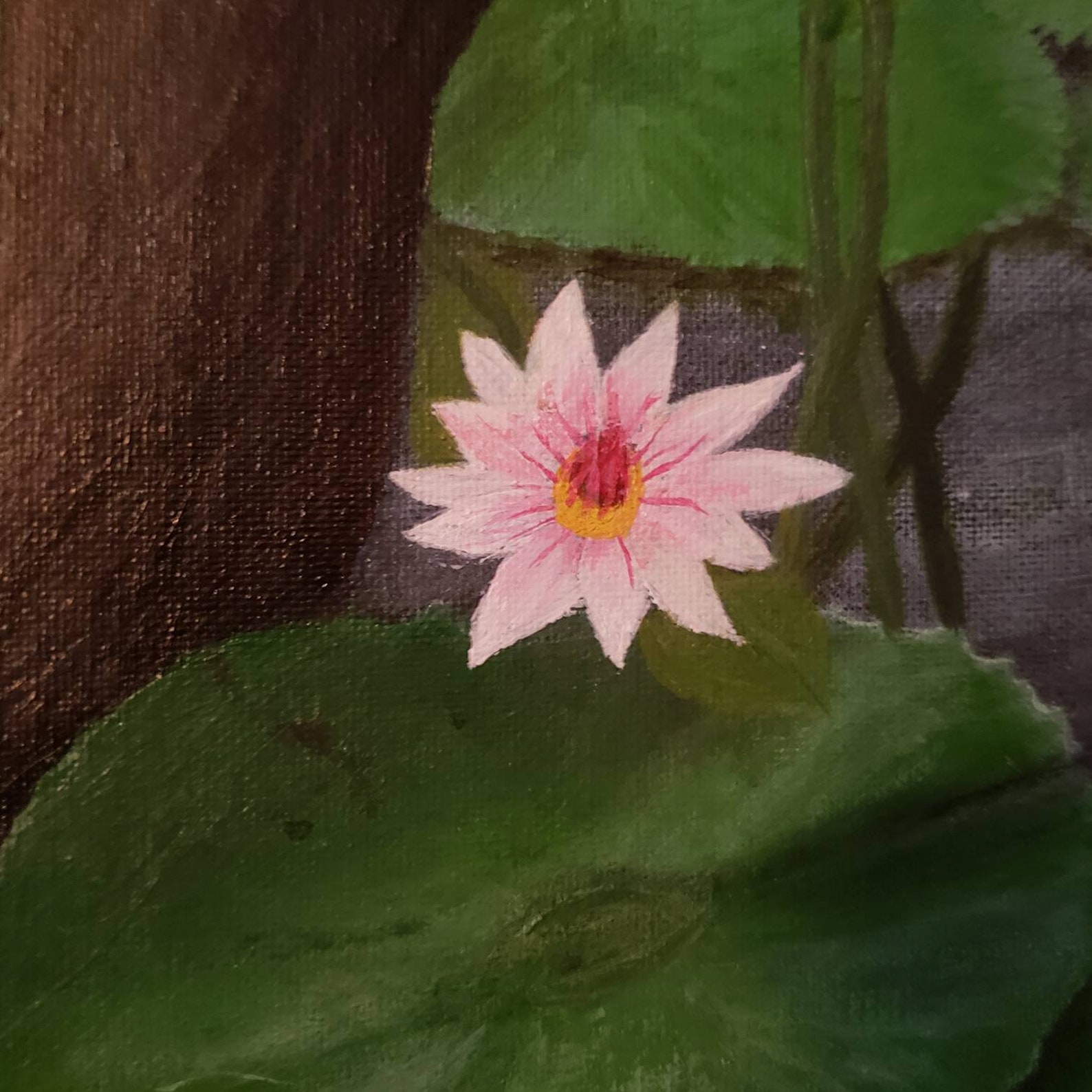 Lovely Lily Pads Original Acrylic Painting Etsy