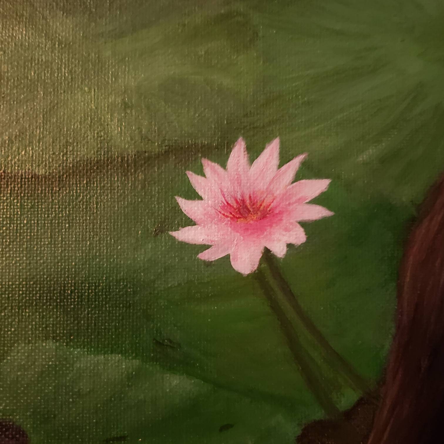 Lovely Lily Pads Original Acrylic Painting Etsy