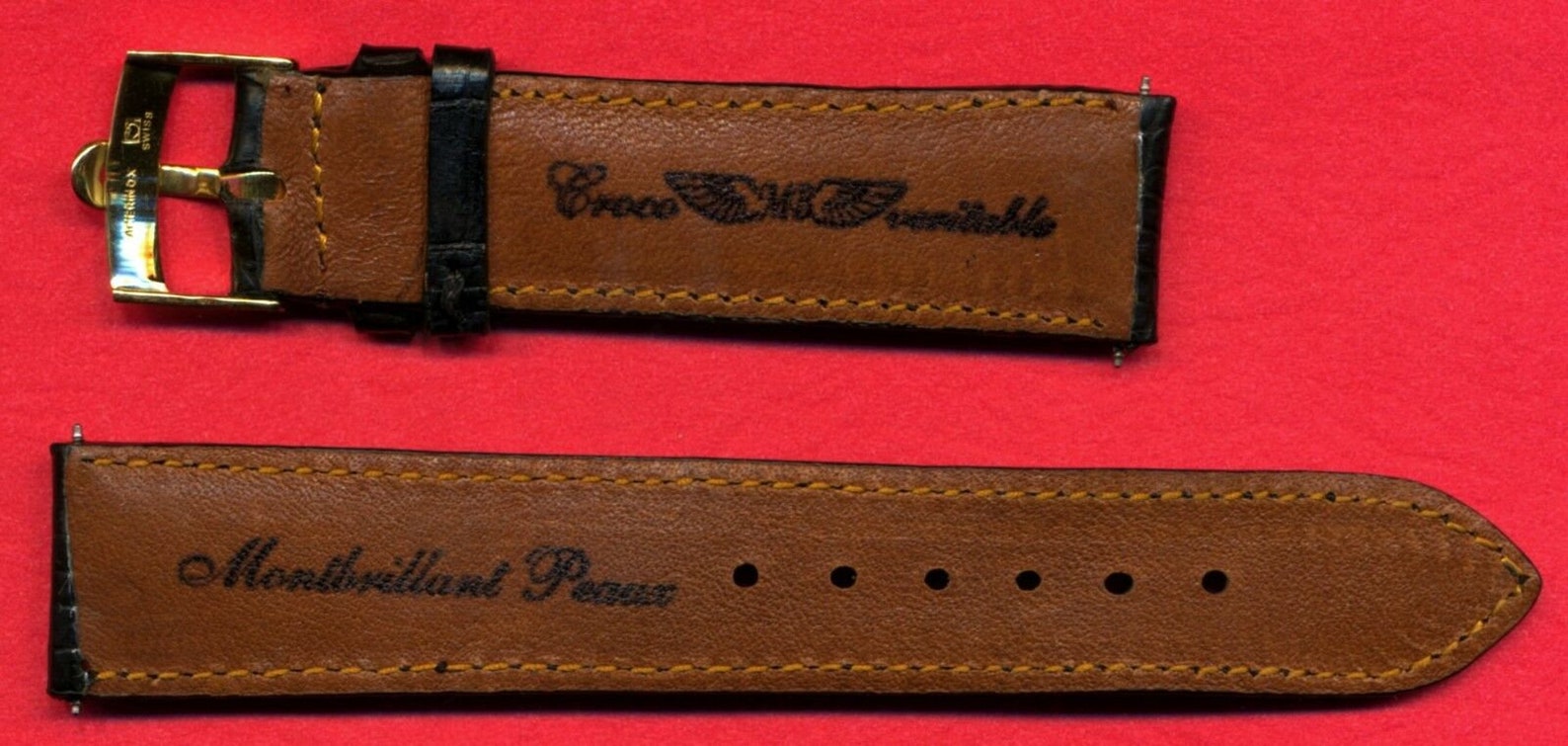 omega speedmaster crocodile strap