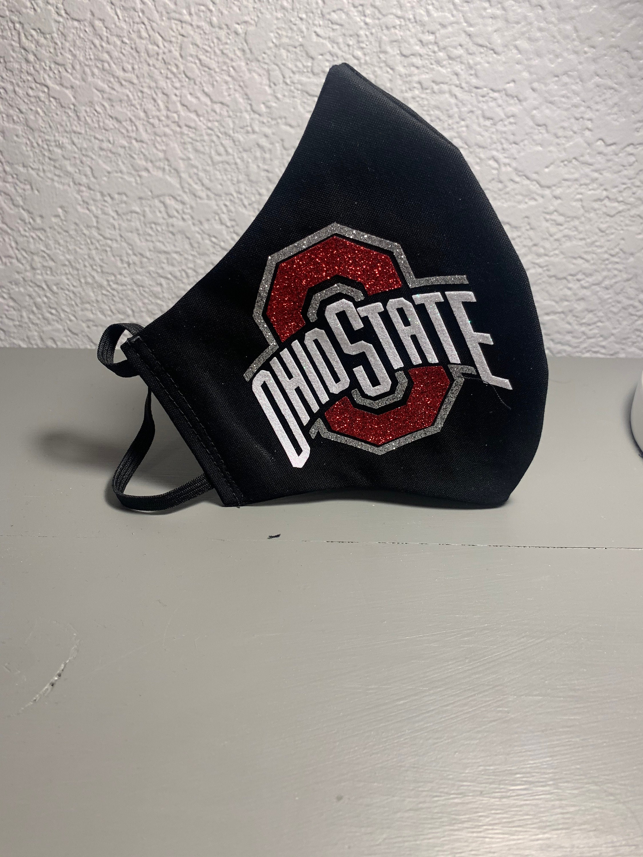 Ohio State Glitter Face Mask Etsy