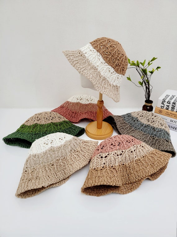 Wide-brim bucket hat in colorblock Amazon.com: Women main image 2