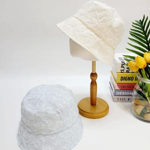 Breathable Extra Lightweight Summer Bucket Hat, Floral Lace Spring Summer Hat, Daily Sun Hat, Gift for her