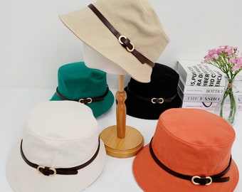Cotton Summer Bucket Hat: Stylish Women's Sun Hat