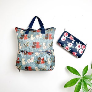 Sac multi-usages pliable étanche à l'eau voyage école bureau shopping sac à dos léger et compact sac à bandoulière sac de voyage