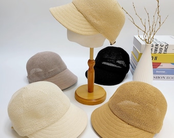 Jute Baseball Cap: Cotton Straw Trucker, UPF50+ Summer Hat