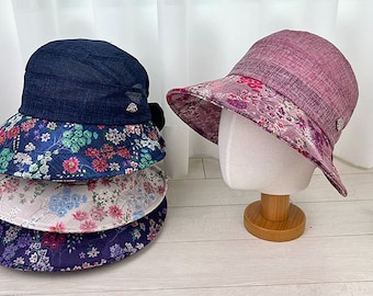 Cotton Linen Summer Bucket Hat: Wide Brim Sun Protection