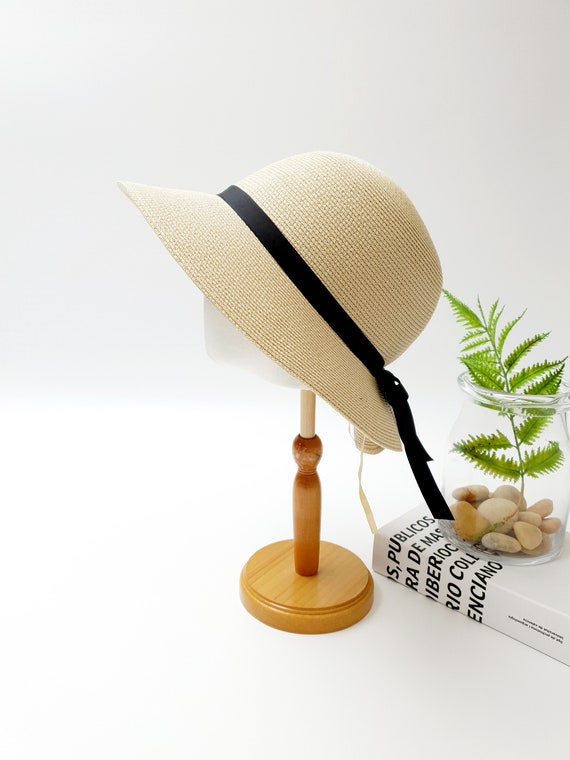 Women Foldable Summer Wide Brim Packable Hat Travel Straw Fedora Hat Rainbow-1 stripe crochet straw sun hats women summer beach hat wide - Temu main image 4