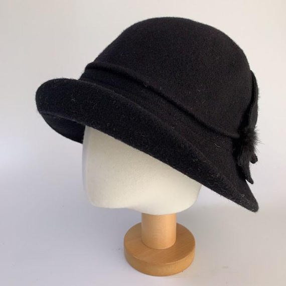 Cappello da pescatore invernale da donna in 100% lana, elegante