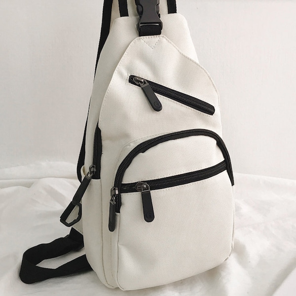 Waterproof Multi Pocket Sling Bag, Multifunctional Single Shoulder Bag, Crossbody Bag, Chest Bag