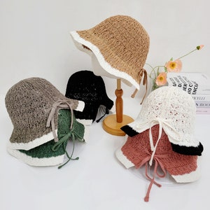 Women&#39;s Spring Summer Bucket Hat with Large Brim, Women&#39;s Summer Hat, Sun Hat, Gift for her