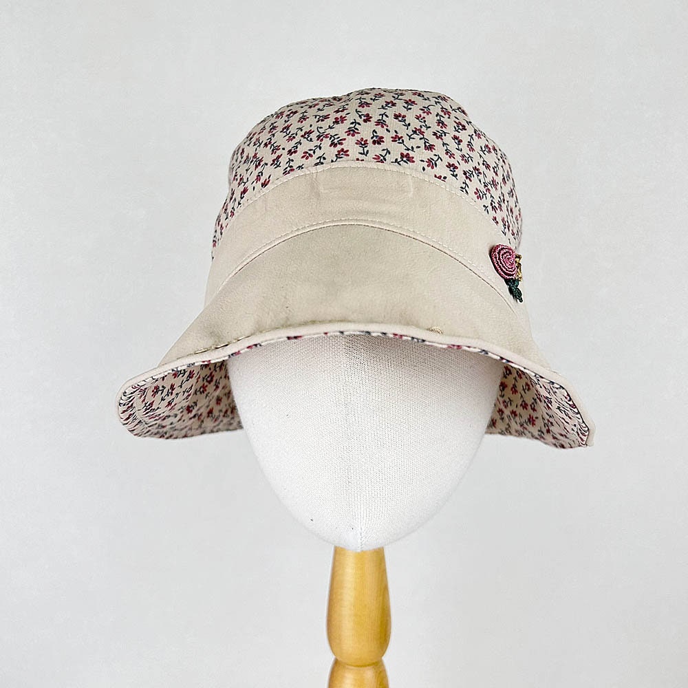Floral Cotton Bucket Hat: Foldable Sun Hat With Adjustable  display picture 2