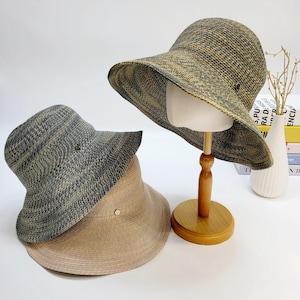Cellulose Fiber Wide Brim Summer Hat: Vintage Style Bucket Hat