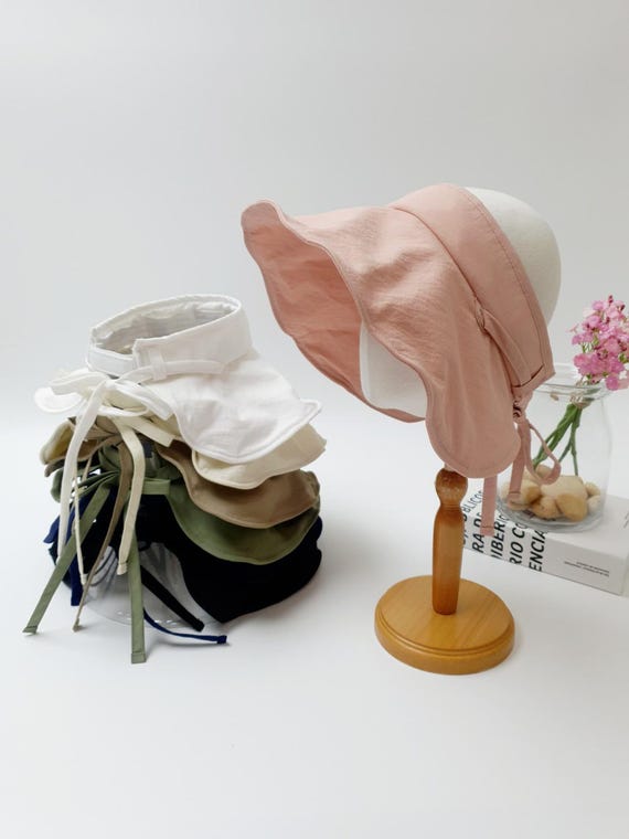 Wide Brim UV Protection Visor: Foldable Summer Beach Hat - Etsy display picture 2