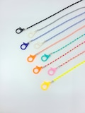 Various Color Face Mask Lanyard With Safe Clip, Face Mask Necklace, Face Mask Neck Strap, Colorful Mask Chain For Kids